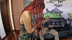 hey, is she pregnant now? lua baiana's first time interracial with brazilian brunette amateur. she's taking that big cock deep!