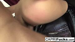 Brunette Babe Capri Handles Massive Cock In Hardcore Blowjob Session