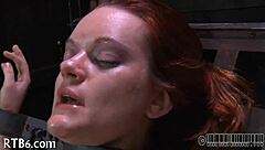 ferocious whipping session for bound gal