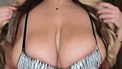 I feel so aroused seeing hot milf with huge natural tits craving intense boat fuck