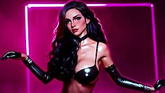 jessica from who framed roger rabbit does a striptease with her big boobs ai