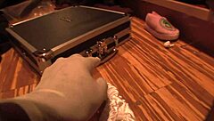 dynamic booty white babe gets wrapped in plastic and fucked hard by hung black guy in intense bondage session.