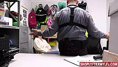 The lingerie thief Molly Manning confesses her sins in the office