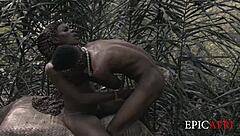 Hey, I needed help with my clothes, but why did she rip them and offer her wet squirting pussy for outdoor doggystyle pounding?