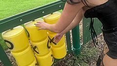 hey, let's ride cowgirl style in the park for this goth girlfriend fantasy experience.