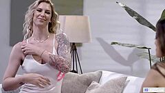 Asian milf celebrates birthday with pretty 18 19 yo in high definition lesbian muff diving and mutual masturbation