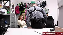 The lingerie thief Molly Manning confesses her sins in the office