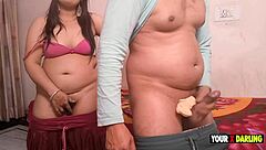 Horny chubby Indian woman with big tits gets bent over doggystyle for homemade creampie from huge cock