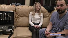 dr tampa conducts tampa university entrance physical on petite blonde stacy shepard in nurse fetish scene