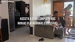 This naughty married blonde with big ass and natural tits gets wild in group quickie while hiding from husband