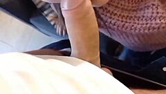 petite teen amateur latina sucks big cock from her european mexican guy in homemade video