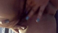 Chubby Amateur Hints At Solo Masturbation Orgasm While Relaxing At Home