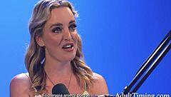 Charlie forde shares her interview insights while enjoying solo masturbation session