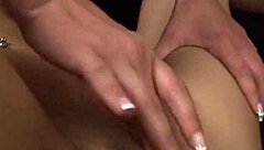 Asian Brunette Lesbians Engage In Passionate Kissing And Muff Diving With Wet Natural Tits