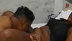 Safada gozando with big black cock deepthroat and anal action making her big tits bounce 😈🍑💦