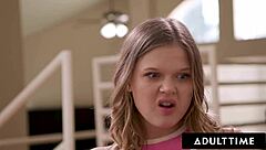 Hey, check out nasty stepsister coco lovelock getting her first squirting orgasm from stepbro in this full rough scene