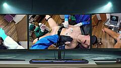 dr tampa conducts tampa university entrance physical on petite blonde stacy shepard in nurse fetish scene