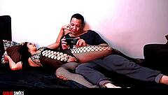 What If Sexy Morena In Lingerie Teases Her Tanned Boyfriend With Tan Lines And Small Waist?