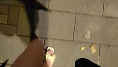 I feel so aroused as shemale Ting Xuan masturbates outdoors with her butt plug