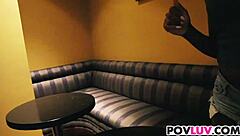 Will sweet ebony girl Karma May take that huge dick?