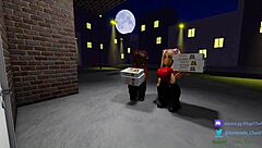 Two sexy pizza workers engage in intense fucking with big ass and tits customer