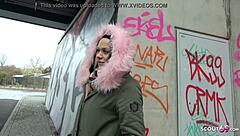 German scout fucks teen directly from Berlin street rough