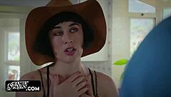 Slender Petite Teen Fucked Hard by Strict Older Man in Raw Bareback Action