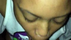 The ex-girlfriend performed an ebony blowjob