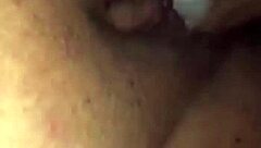 Neighbor's pussy filled with cum from young teen's big cock ass play