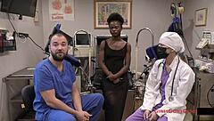 Rina Arem Endures Intense Gyno Exam From Doctor Tampa And Nurse Stacy Shepard