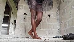 the horny maiden rushes out of the house just to masturbate wildly until squirting