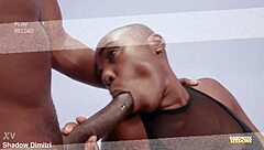 Zaawaadi goro kush and shadow dimitri in mmf threesome with big black cock action?