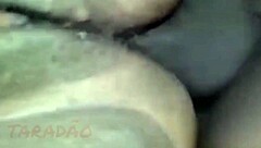 Safada in lingerie with big natural tits and hairy pussy gets orgasm from amateur anal assfucking massage