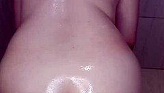 brazilian milf dances while applying oil all over her big ass body