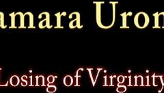 Innocent teen babe after first hardcore sex with blowjob and fingering