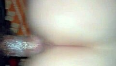 creamy pussy on white girl stretches around monster big cock for intense ride