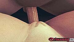 Superwoman Gets Intense Missionary Pounding In Tight Teen Pussy With Closeup Creampie Flood In 3D Hentai