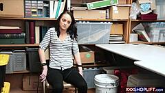 Cute Amateur Shoplifter Teen 18+ Fucked By The Mall Officer