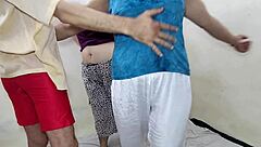 Experience this unique threesome with rough anal fucking big ass moans and cock pounding wife in ffm group!