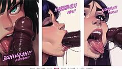 Bold Violet Loves Showing Her Huge Tits and Big Ass in Taboo Hentai Game