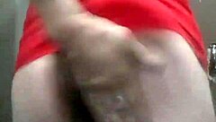 Bold fat booty tranny rocks dress in intense shemale action