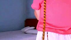 Oh wow, this cute argentinian teen bonneyuwu gets tied up and forced into wild homemade sex on the bed!