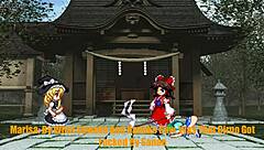 Sanae, let's make this funny Touhou parody wild. Cirno, bend over for intense fucking action now.