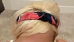 Petite Amateur Cheri Bangz Gives Group Blowjob to Older Guys with Cum Swallowing Finish