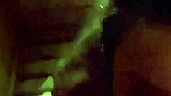 Monika Fox gives amazing blowjob on big tits in steamy sauna session