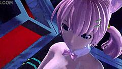 Megurine Luka Alien Project Diva Nude Mod Intensifies with Full Nude Bunny Costume and Big Ass Action