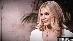 Desperate Blonde, Will You Fuck Big Tits Lesbian Interviewer with Muff Diving Tribbing for That Office Job?