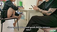 Fucking tutor dominates young student in missionary and doggystyle with dirty talk.