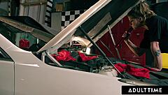 Adult Time - Huge Naturals Babe Octavia Red Gets Pounded With Big Pink Strap-On By Pawg Bestie Tommy King In Lesbian Action