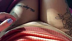 brazilian solo girl stuffs four fingers in tight pussy until orgasm